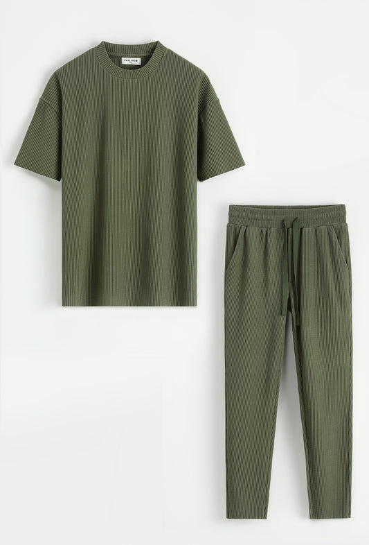 Ensemble Pantalon Tommy Shelby vert Kaki – Streetwear Côtelé