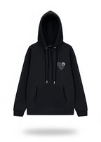 Sweat LOVE Noir : Coeur Gris & Style minimaliste