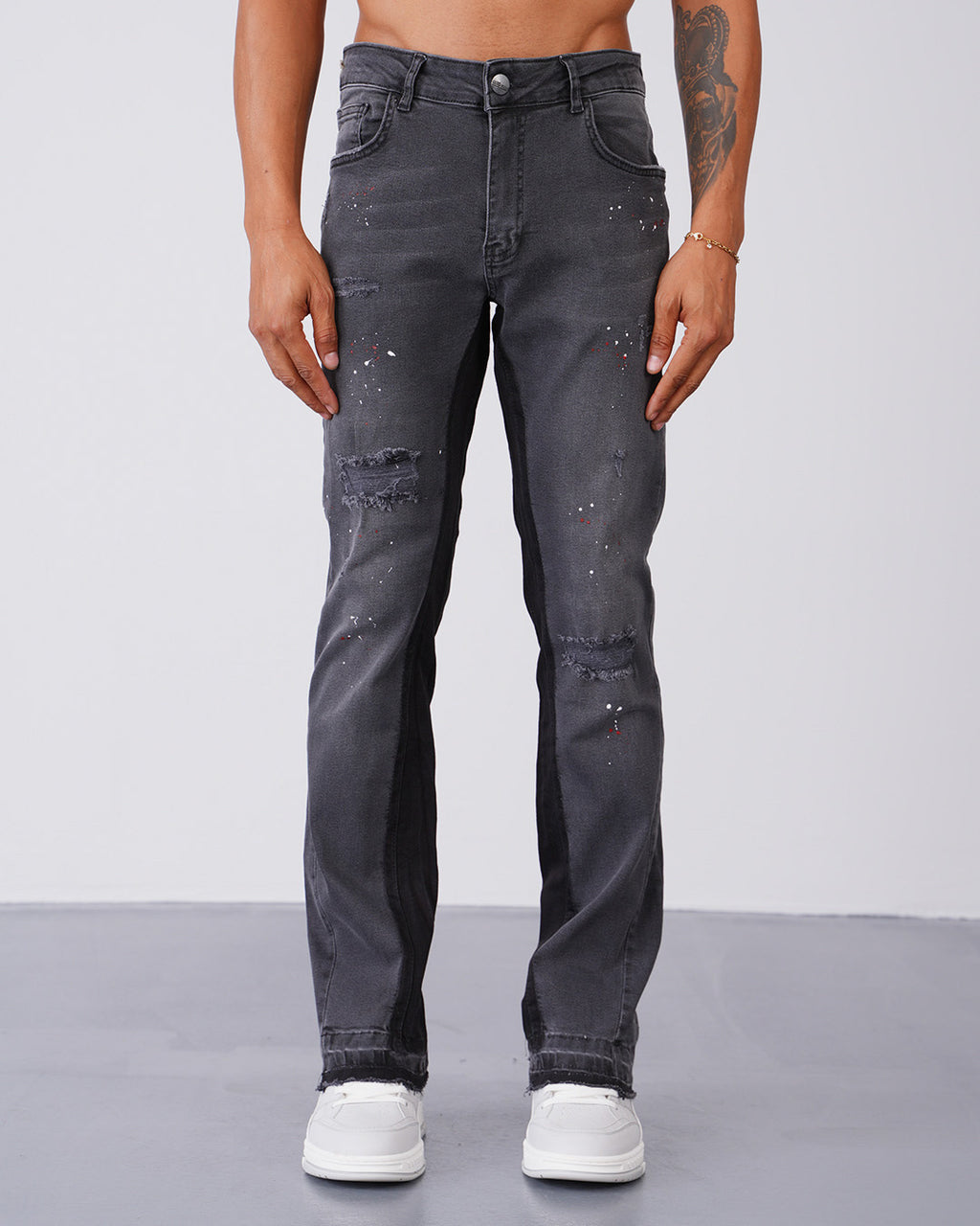 Jean Atlanta Edition – Denim Noir Streetwashed Straight