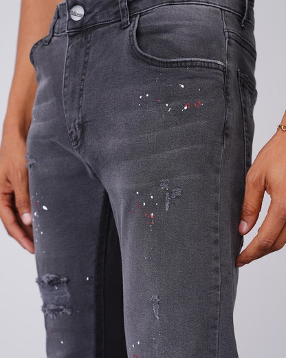 Jean Atlanta – Trae Edition – Denim Noir Streetwashed Straight