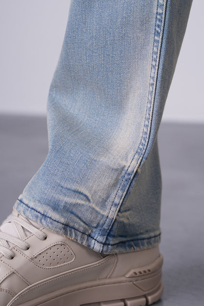 Jean Los Angeles – LaMelo Edition – Denim Destroyed Bleu Ciel Straight