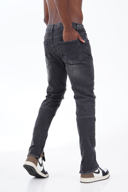 Jean New York – Zion Edition – Denim Noir Destroy Fit Slim