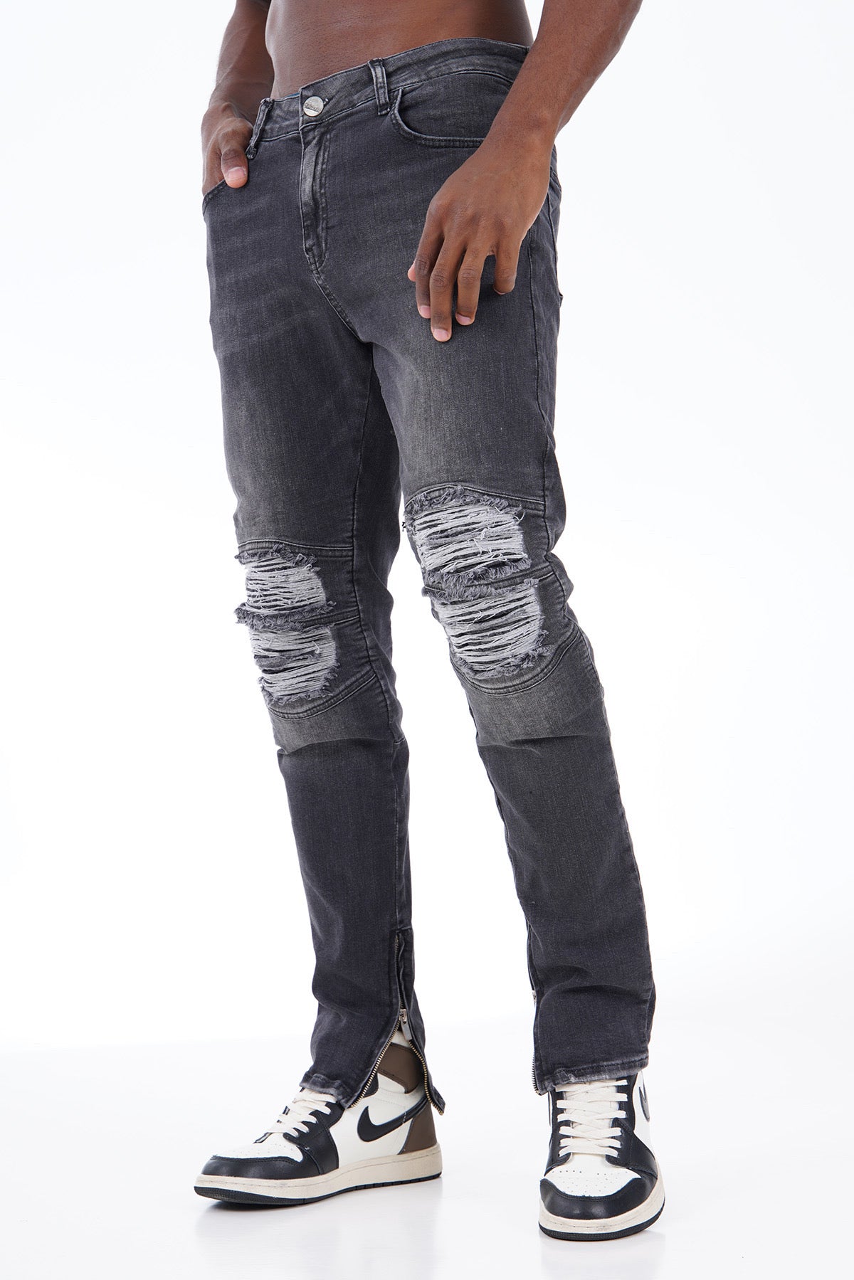 Jean New York – Zion Edition – Denim Noir Destroy Fit Slim
