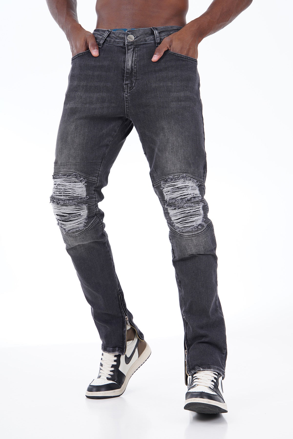 Jean New York – Zion Edition – Denim Noir Destroy Fit Slim