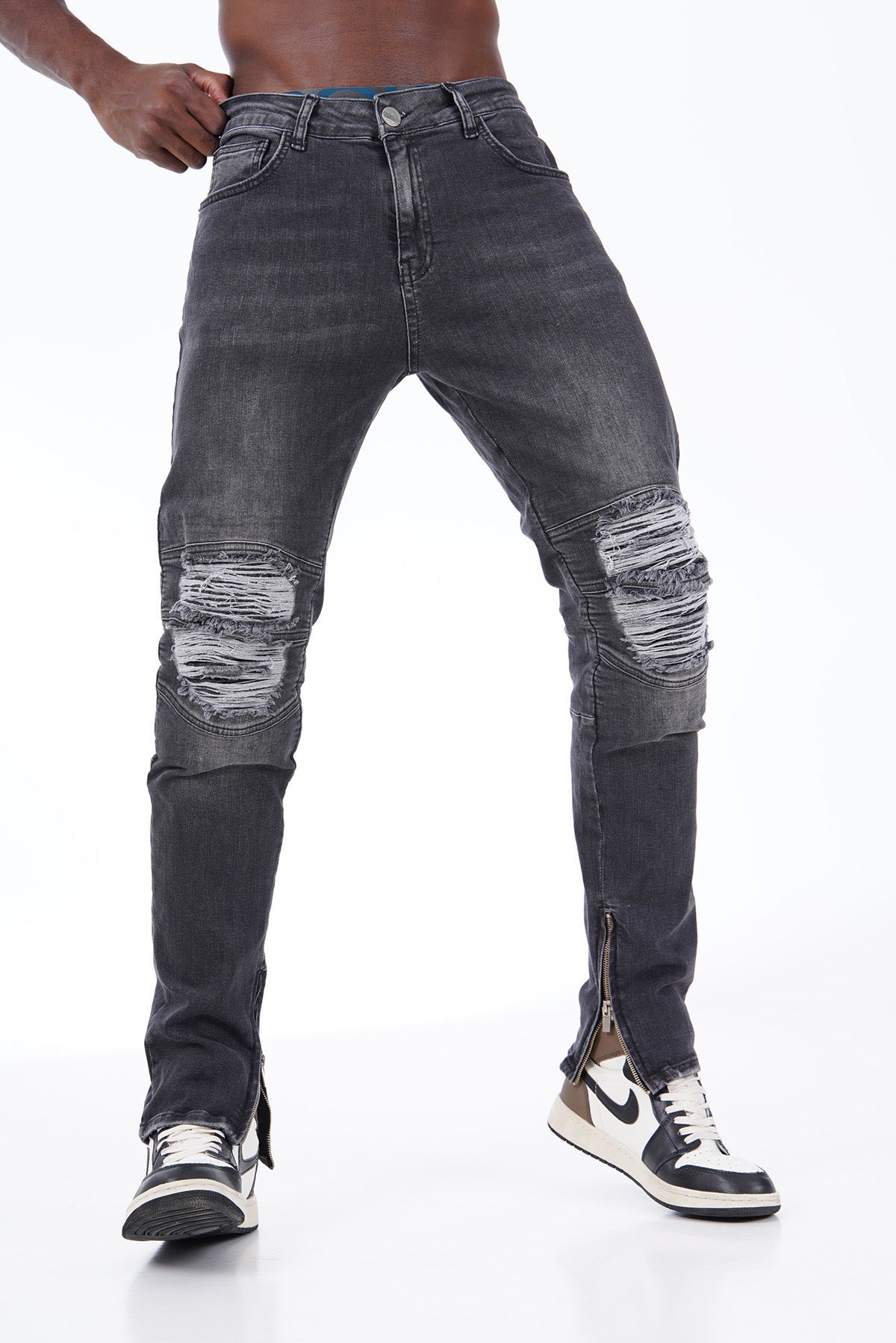 Jean New York – Zion Edition – Denim Noir Destroy Fit Slim