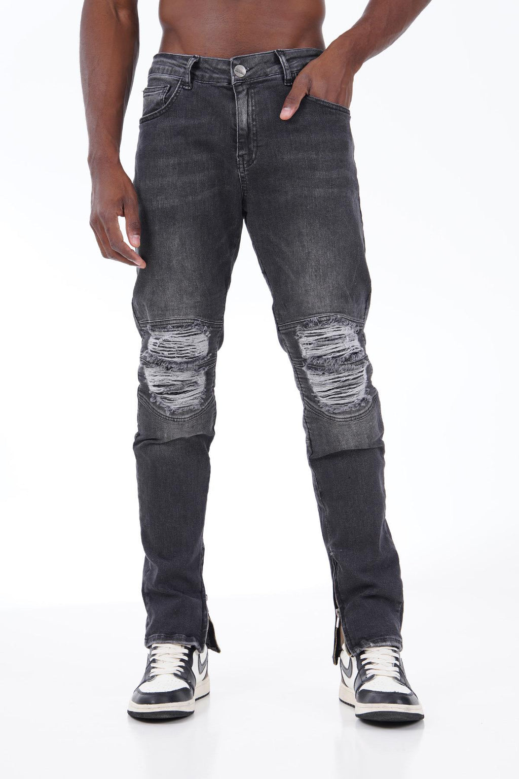 Jean New York Edition – Denim Noir Destroy Fit Slim