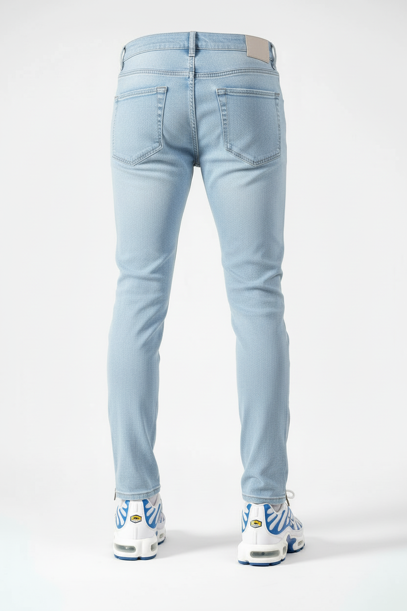 Jean Seattle Bleu Clair : FitSlim Zippé & Urban Daily