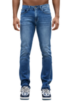 Jean Brooklyn Bleu : Straight & Denim Destroy