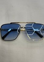 Lunettes L2B monture bleues