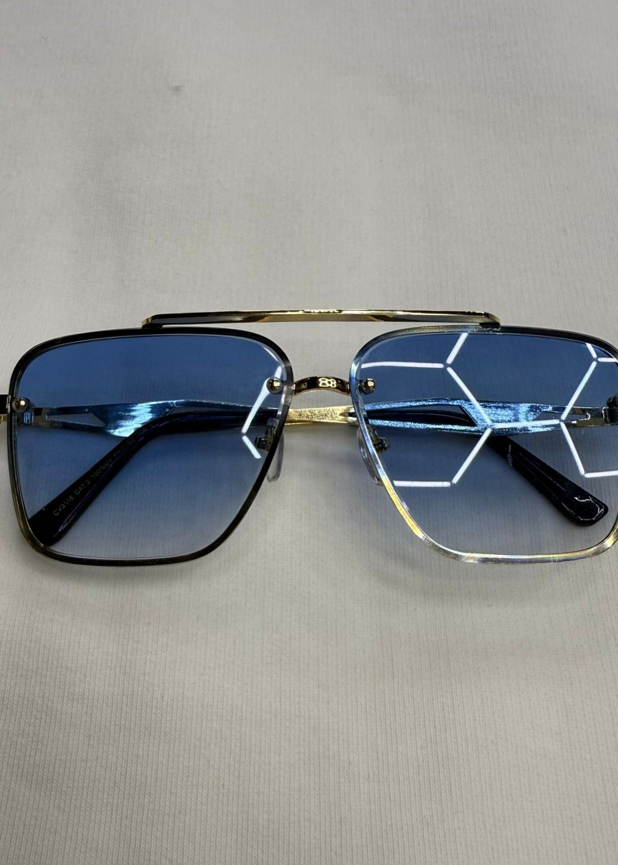 Lunettes L2B monture bleues