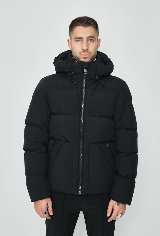 DOUDOUNE CAPUCHE AB6837J NOIR