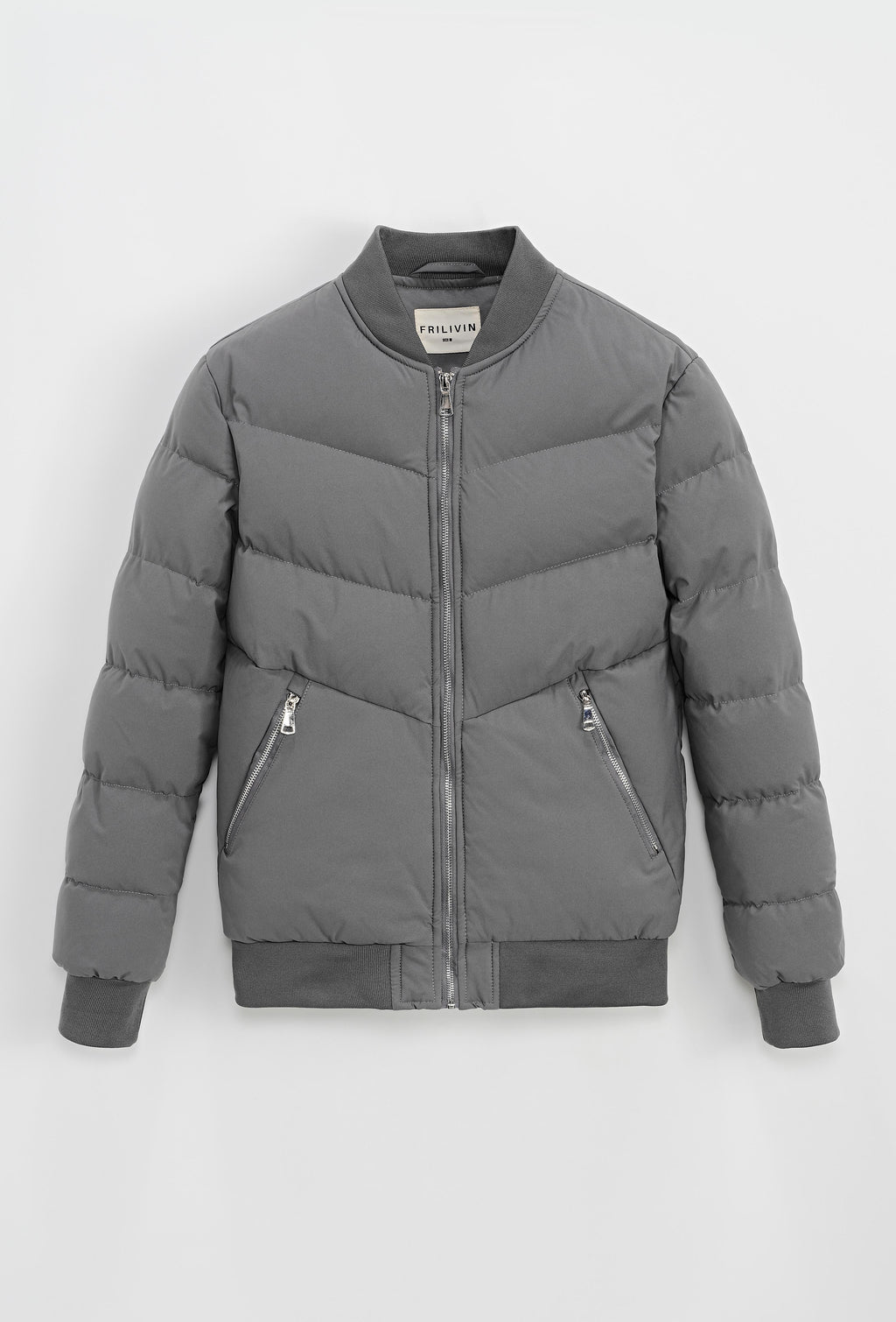 Veste Doudoune Varsovie Grise : Cintrée & Fluide