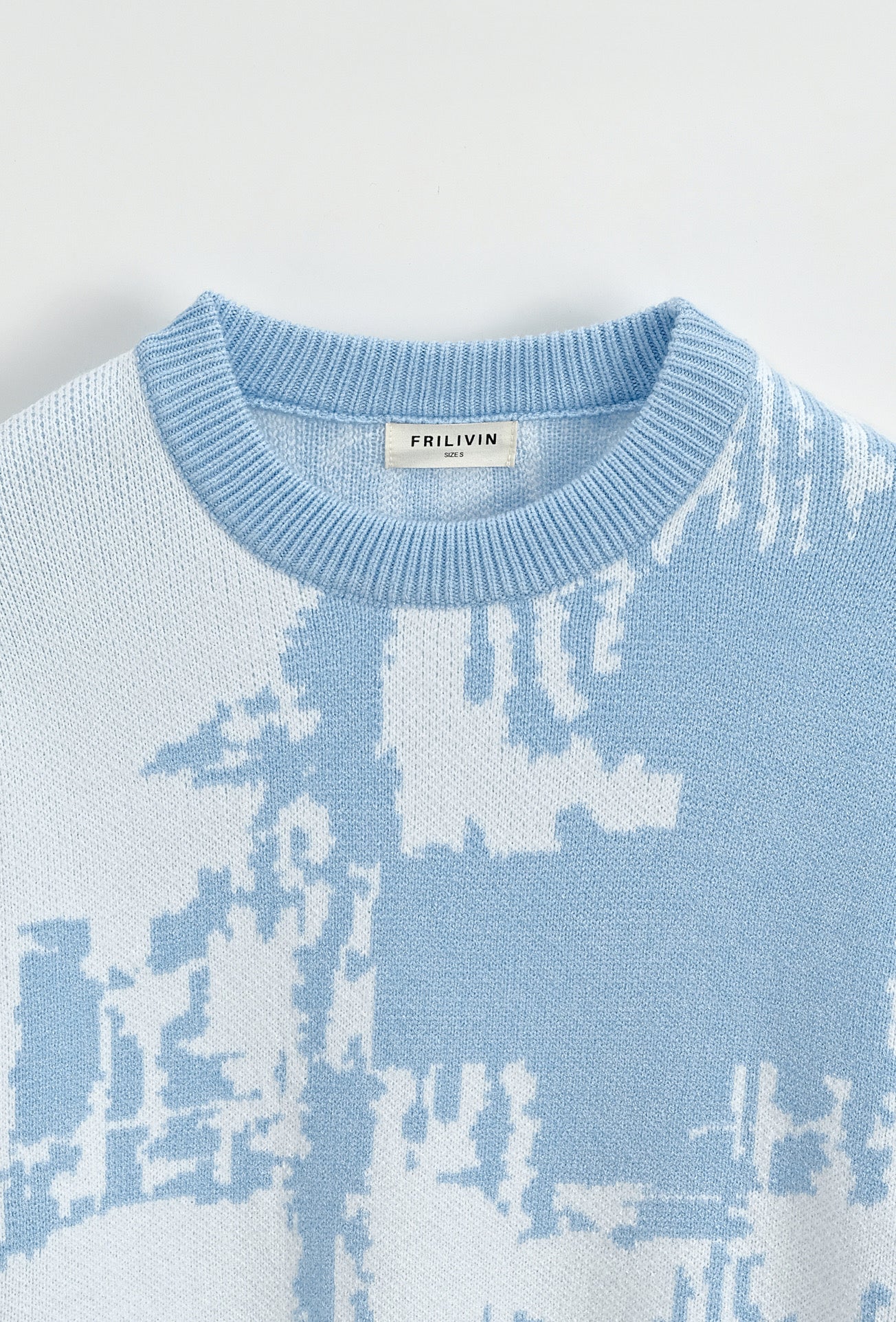 Pull Moscou : Bleu & blanc
