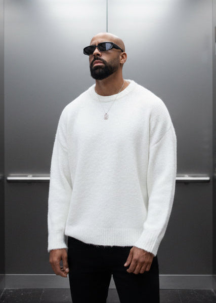 Pull Ottawa blanc : Coupe Oversize & Style White Ice