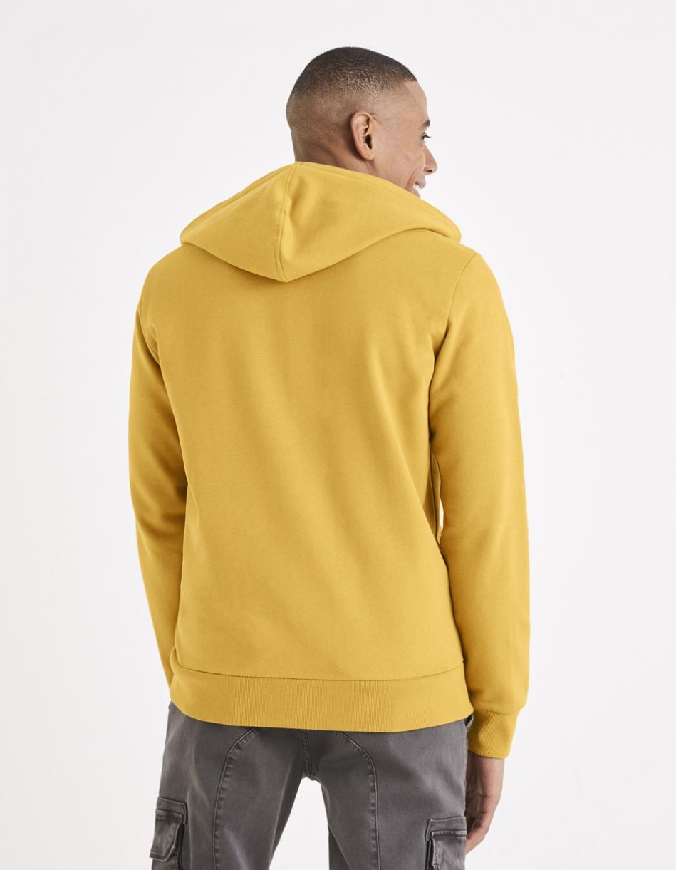 Sweat Uni Ocre Oversize – Simplicité Urbaine, Confort Premium