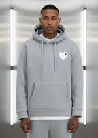 Sweat LOVE Gris foncé : Coeur Blanc & Style minimaliste
