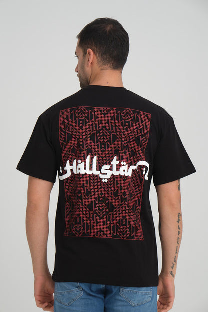 T-SHIRT Dubai Noir - Calligraphie et Motifs