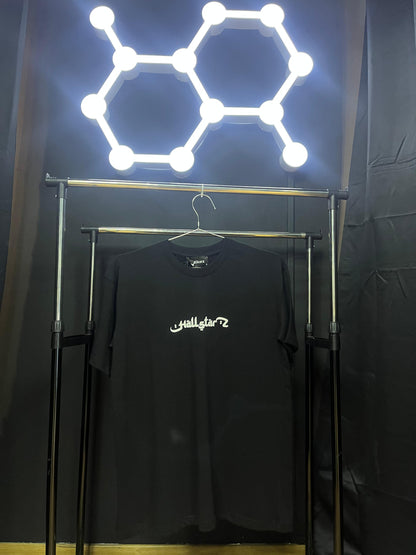 T-SHIRT Dubai Noir - Calligraphie et Motifs