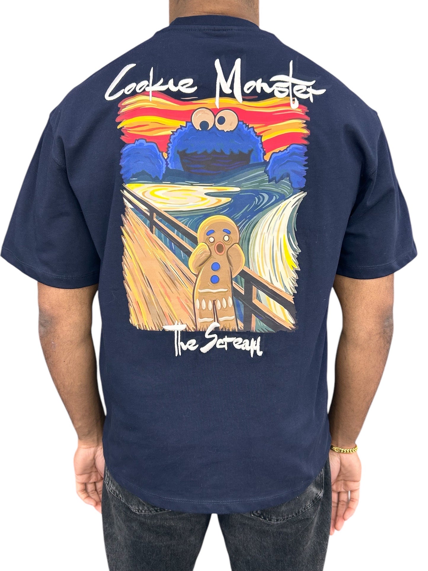 T-shirt Cookie Monster Bleu - Moovie et Funny