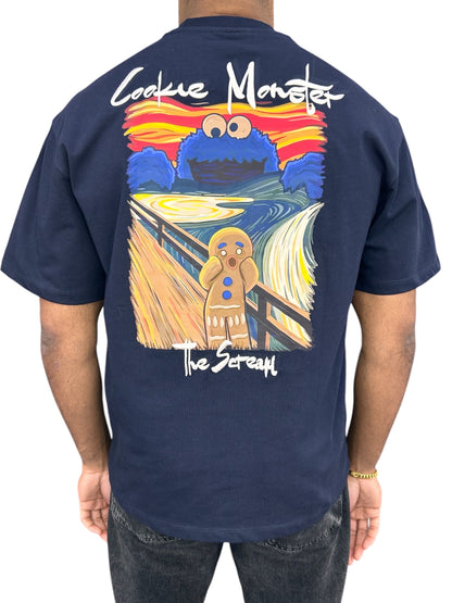 T-shirt Cookie Monster Bleu - Moovie et Funny