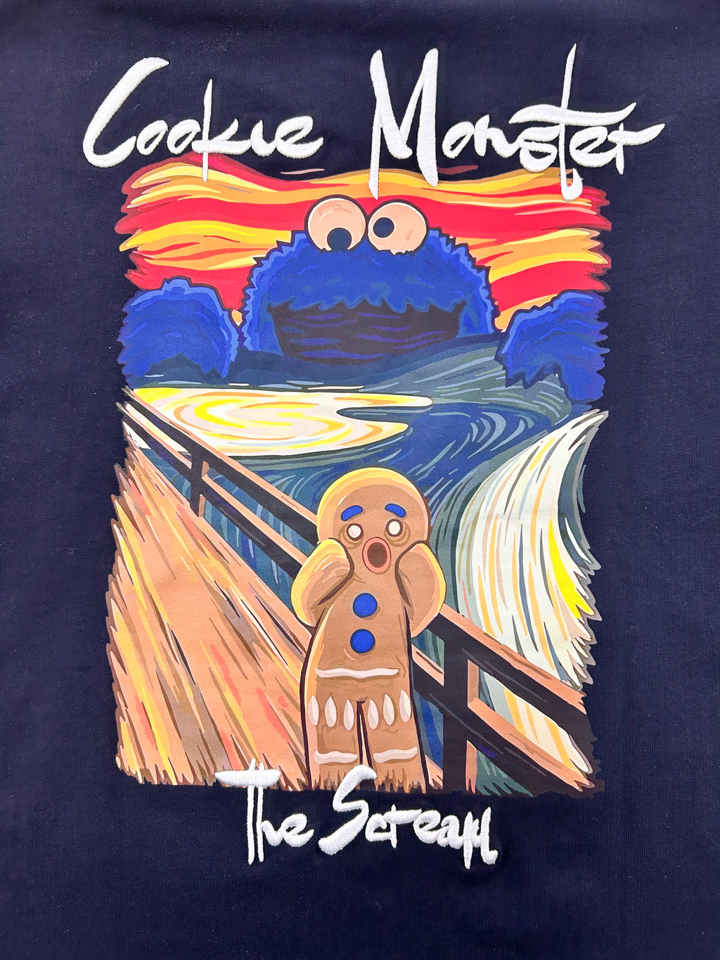 T-shirt Cookie Monster Bleu - Moovie et Funny