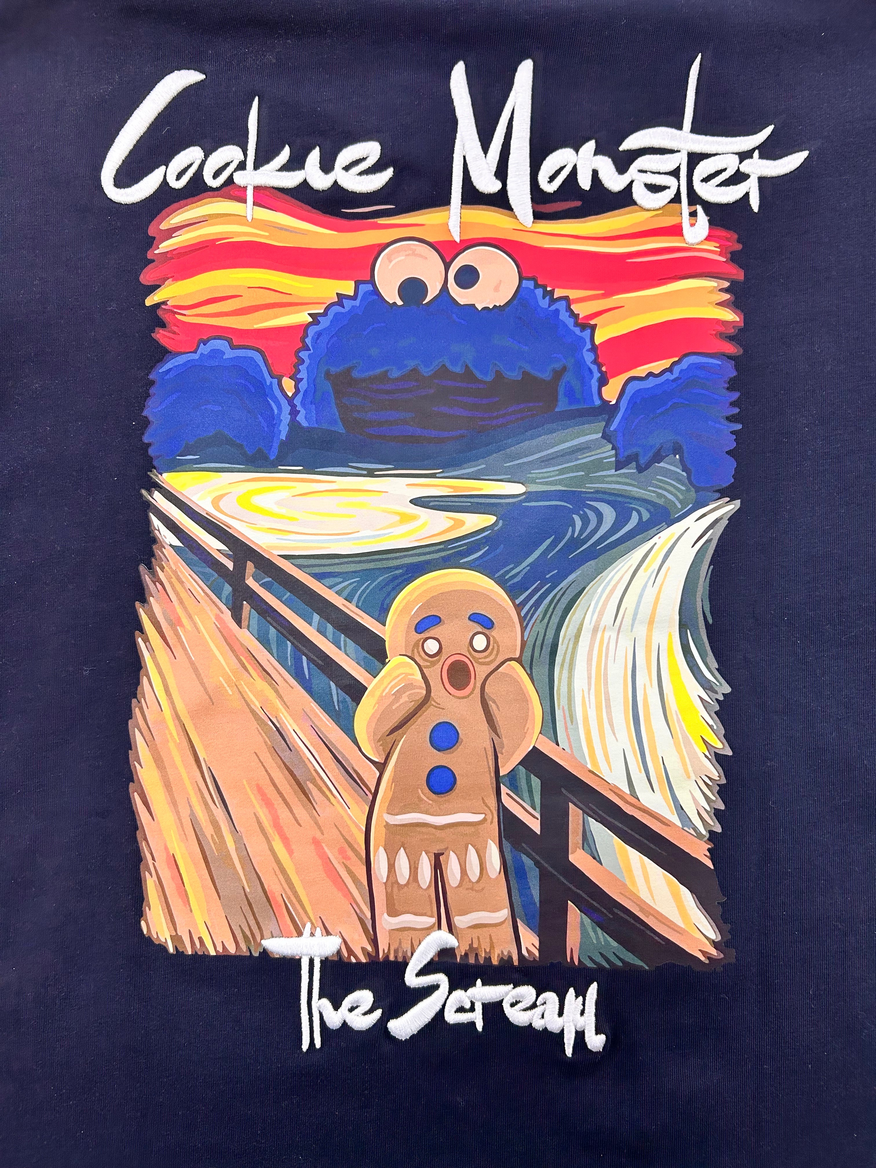 T-shirt Cookie Monster Bleu - Moovie et Funny