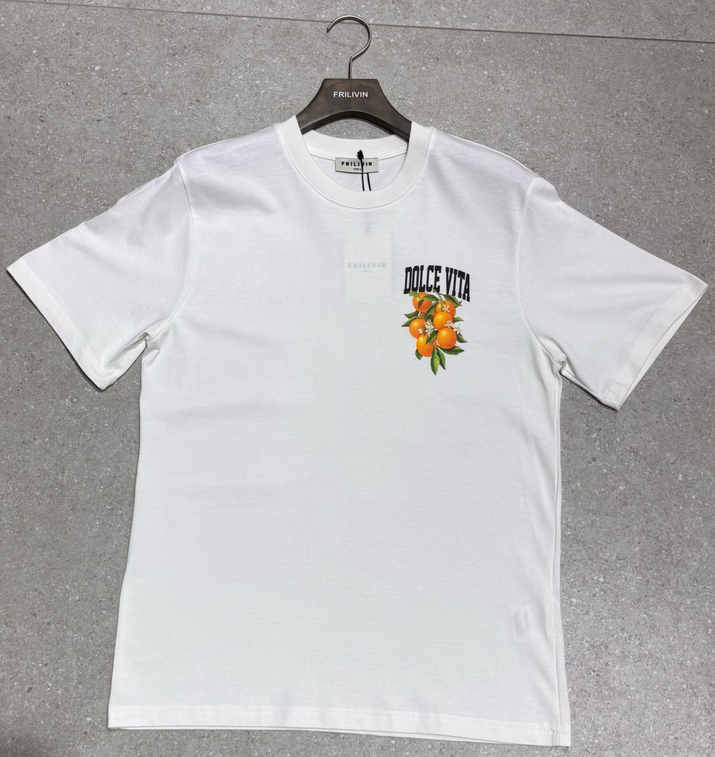 T-shirt Dolce Vita Blanc – Style Urbain et Minimaliste