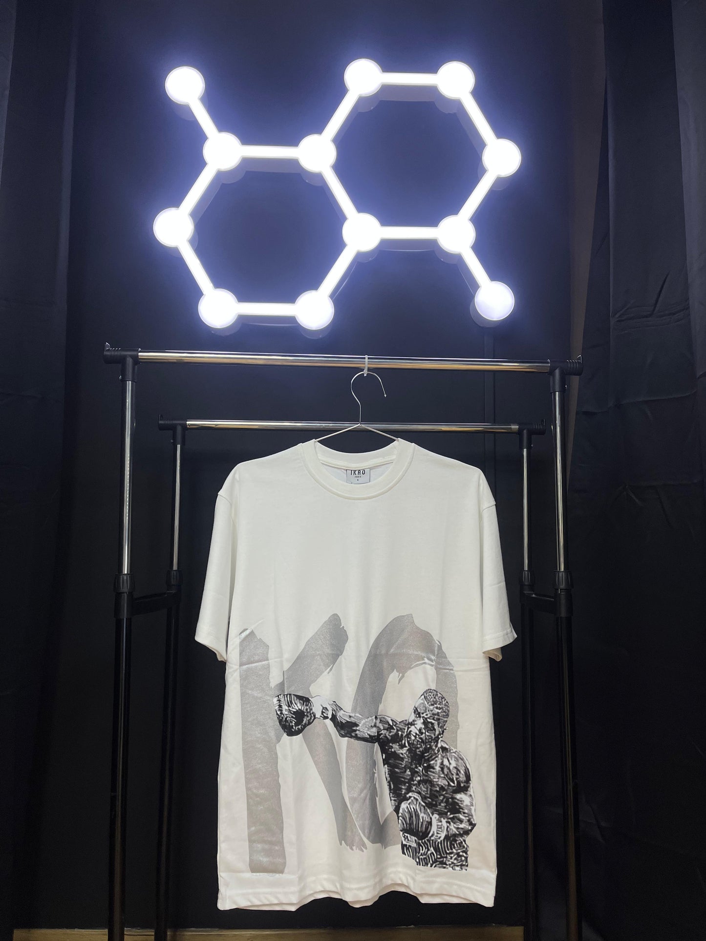 T-shirt KO Boxe Blanc – Style Fight & Streetwear Audacieux