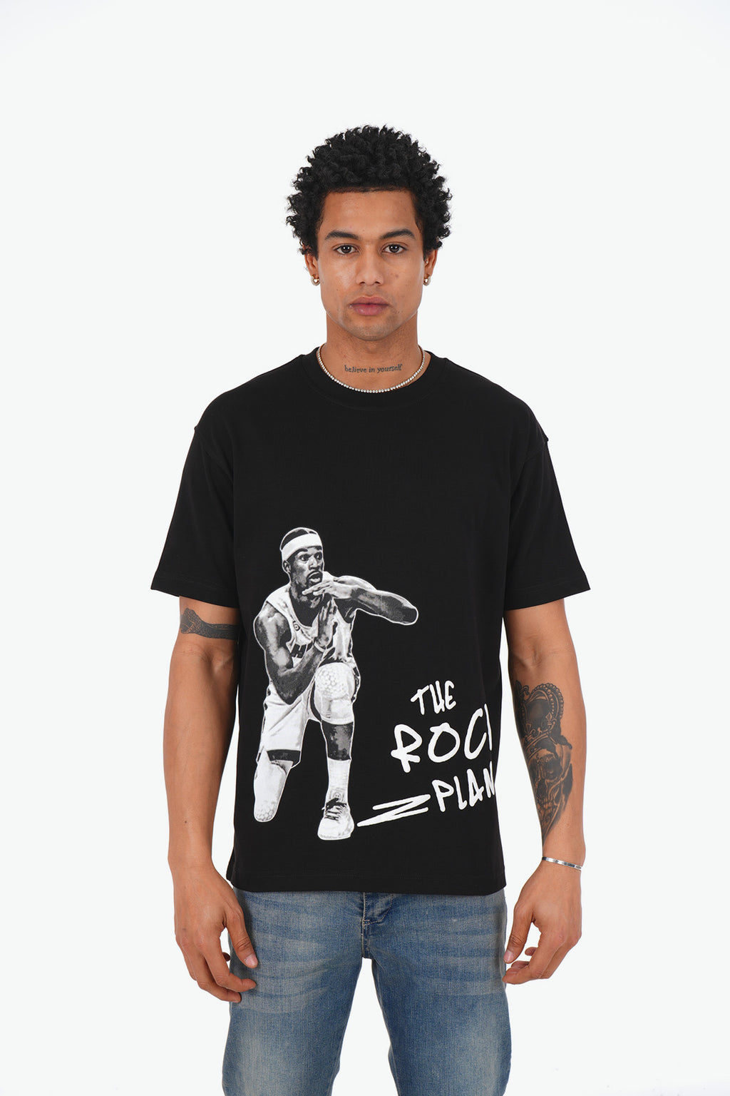 T-shirt Basket Rock Noir – Style Urbain et Sportif