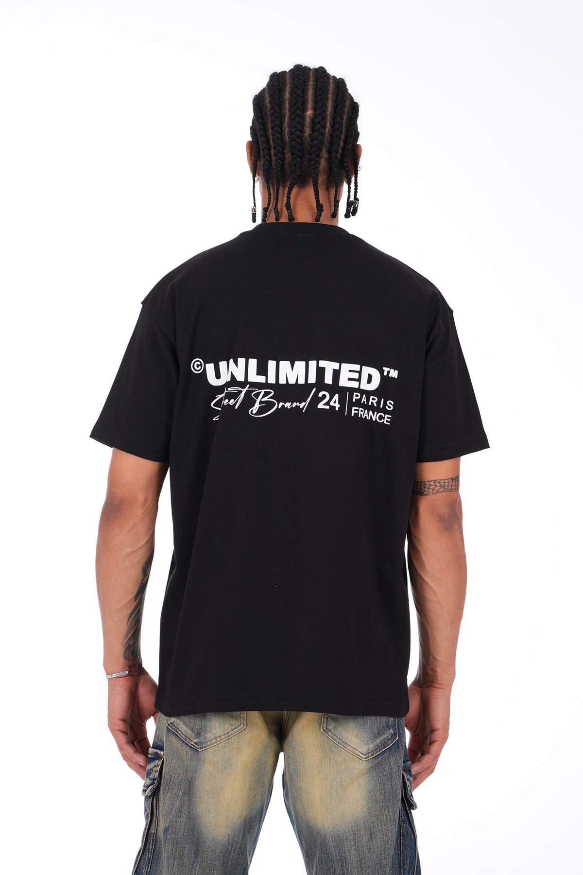 T-shirt Patience Noir – Style Urbain et Minimaliste