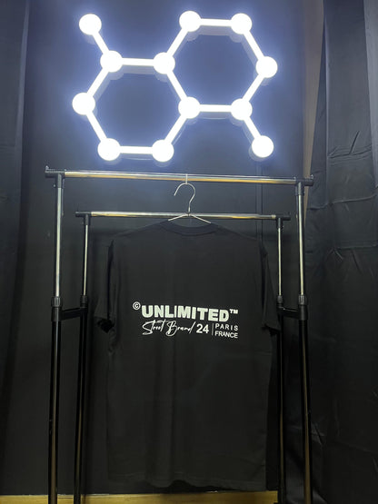 T-shirt Unlimited Noir – Style Urbain et Minimaliste