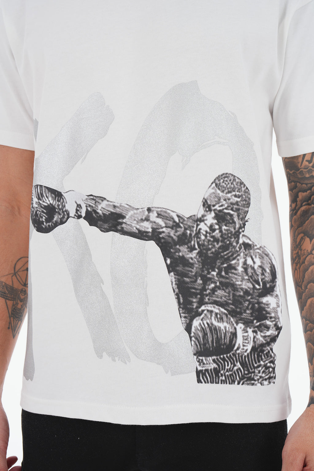 T-shirt KO Boxe Blanc – Style Fight & Streetwear Audacieux