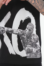 T-shirt KO Boxe Noir : Style Fight & Streetwear Audacieux
