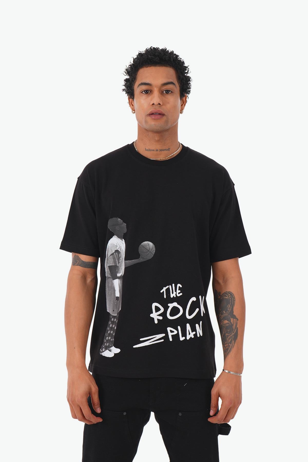 T-shirt Basket Rock 2 Noir – Style Urbain et Sportif