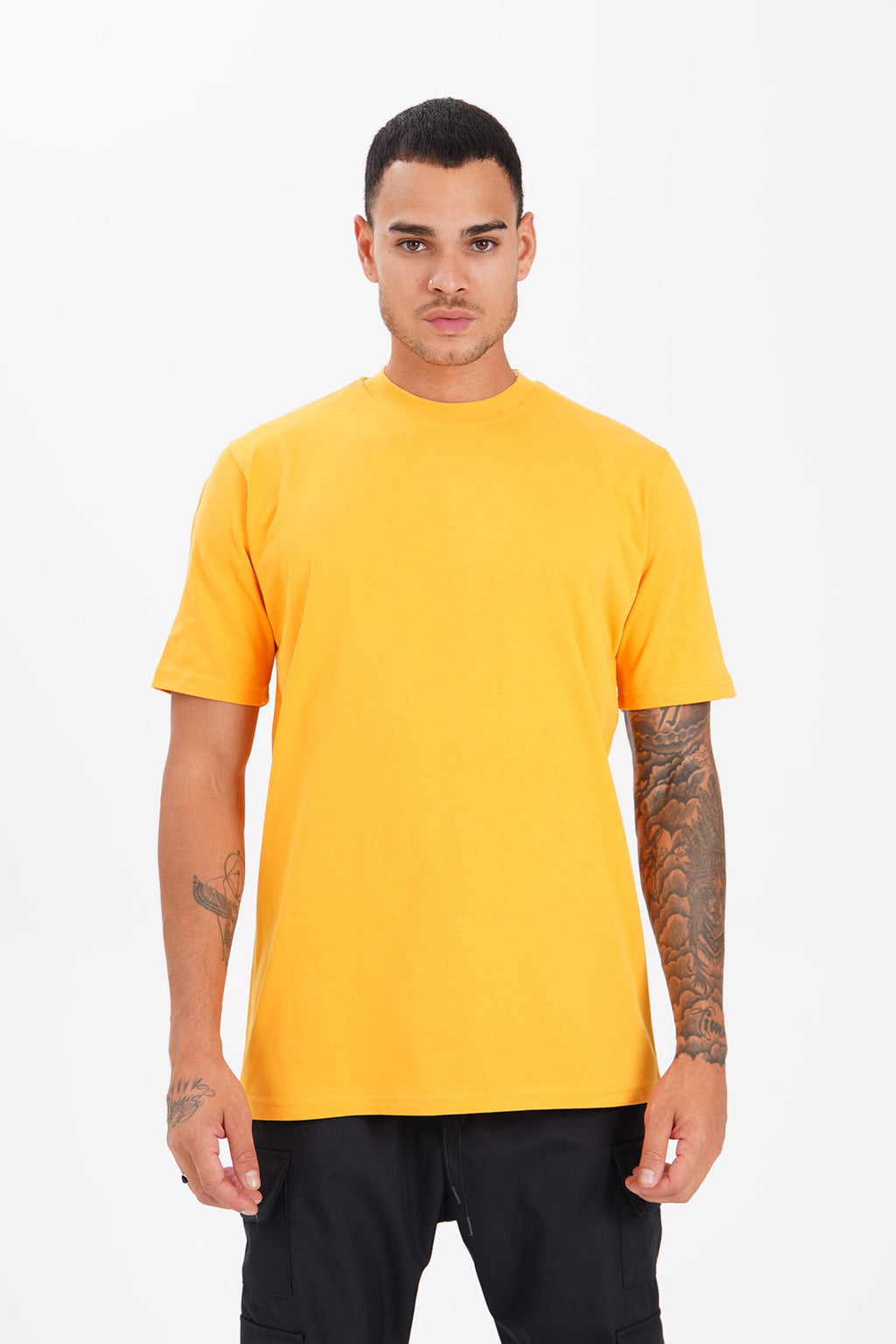 T-shirt Uni Jaune - Premium et Oversize
