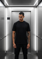 T-shirt Uni Noir : Premium & Droit