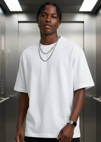 T-shirt Uni Blanc :  Coupe Oversize &  Style Urbain