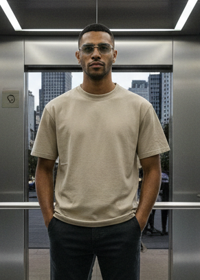 T-shirt Uni Vert : Coupe oversize & Style urbain