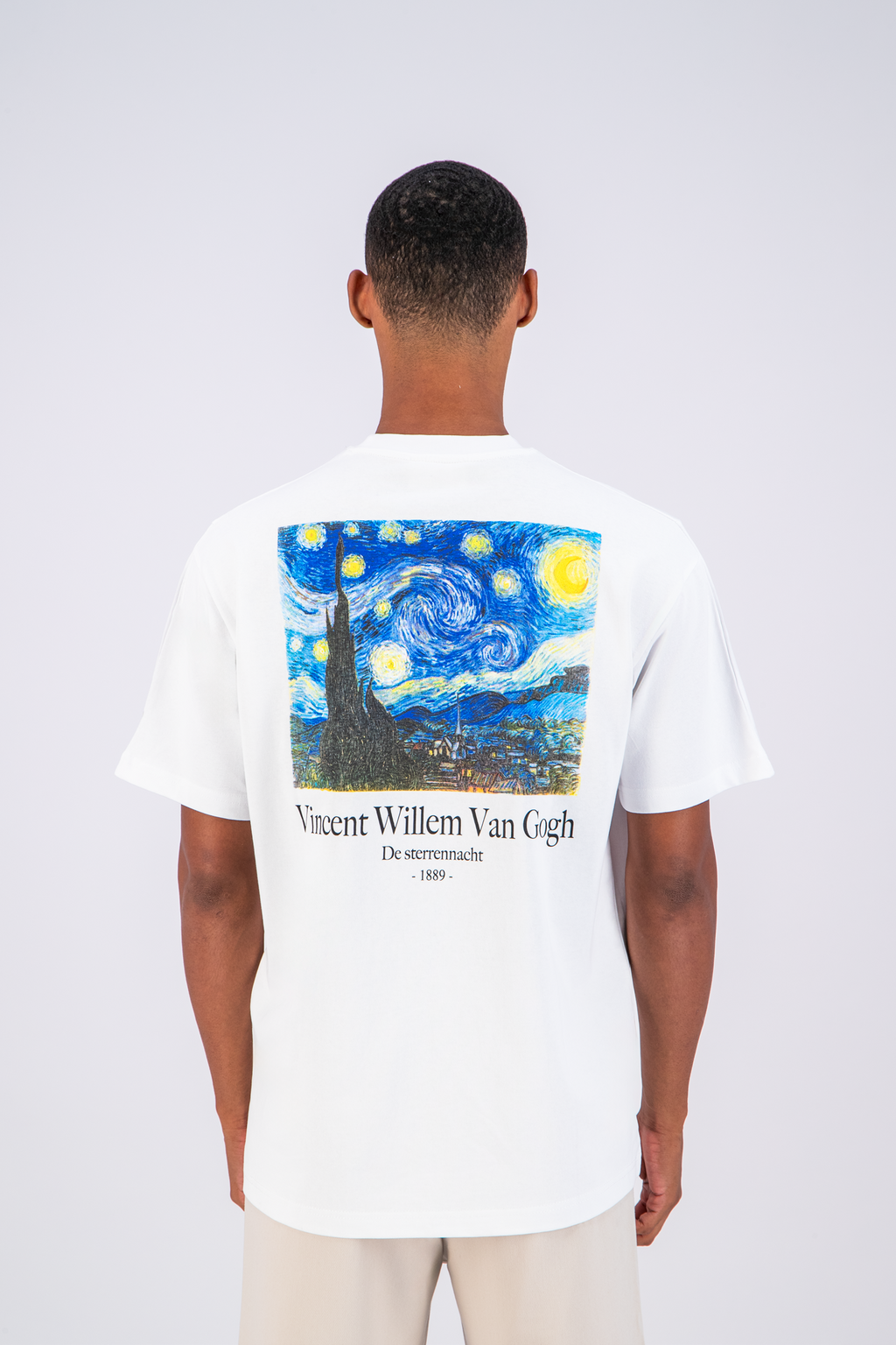 T-shirt VanGogh Blanc : Oversize & Art Mode