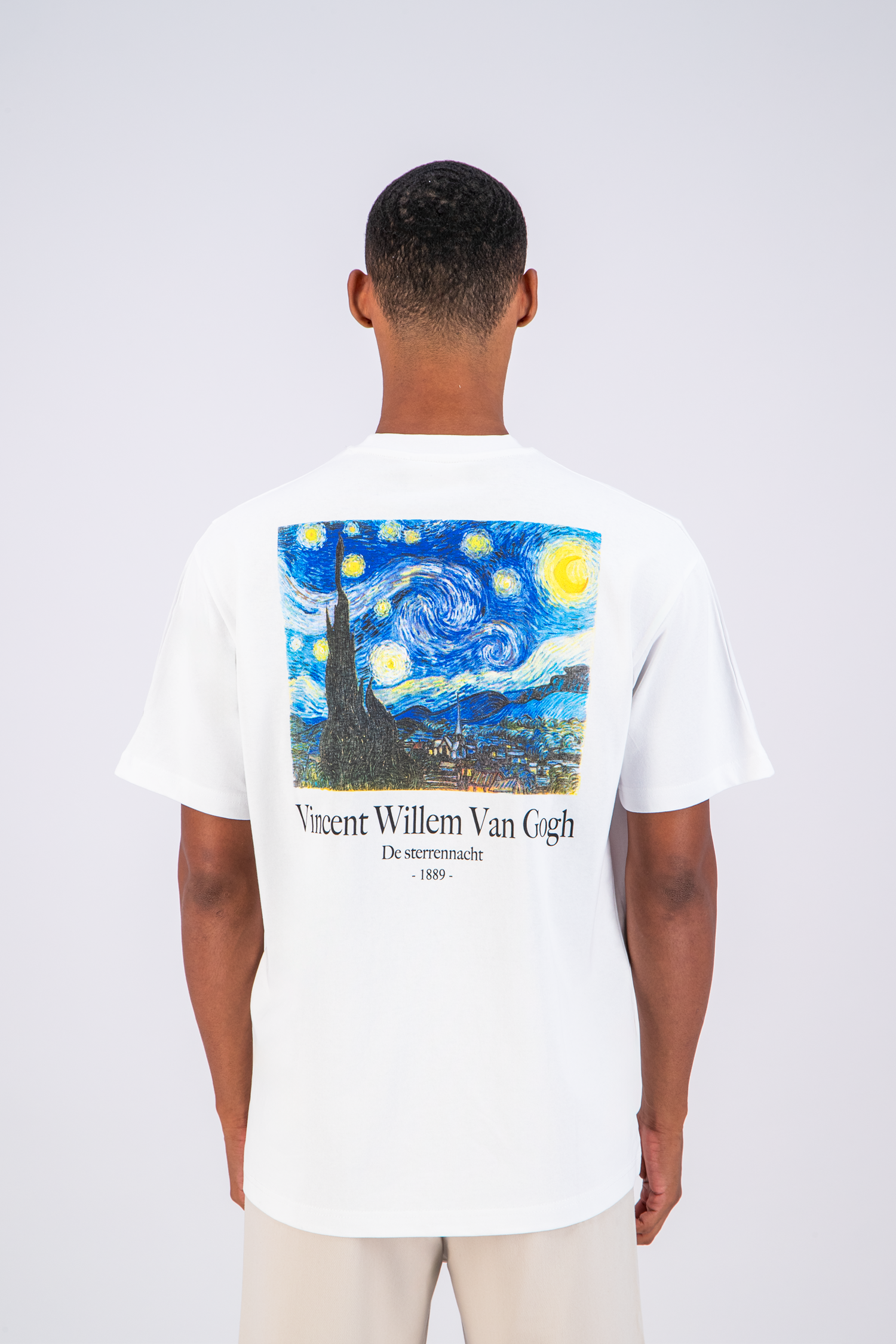 T-shirt VanGogh Blanc : Oversize & Art Mode