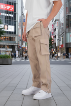 Cargo Tokyo Beige : Coupe droite & Style Urbain