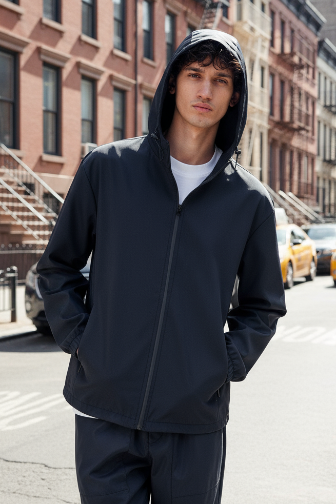 Veste Brooklyn Noire – Essence du style New-Yorkais