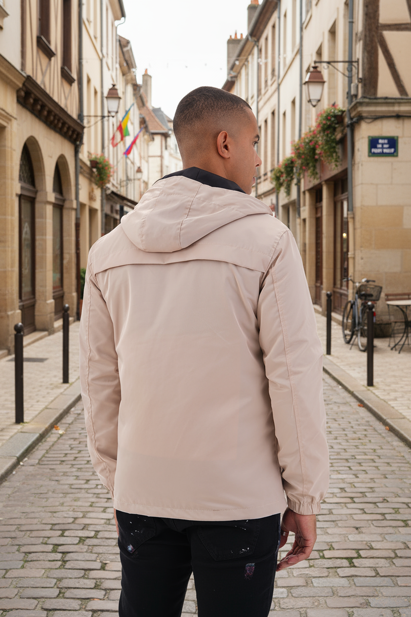 Veste Rotterdam Saumon - Style Coupe Vent