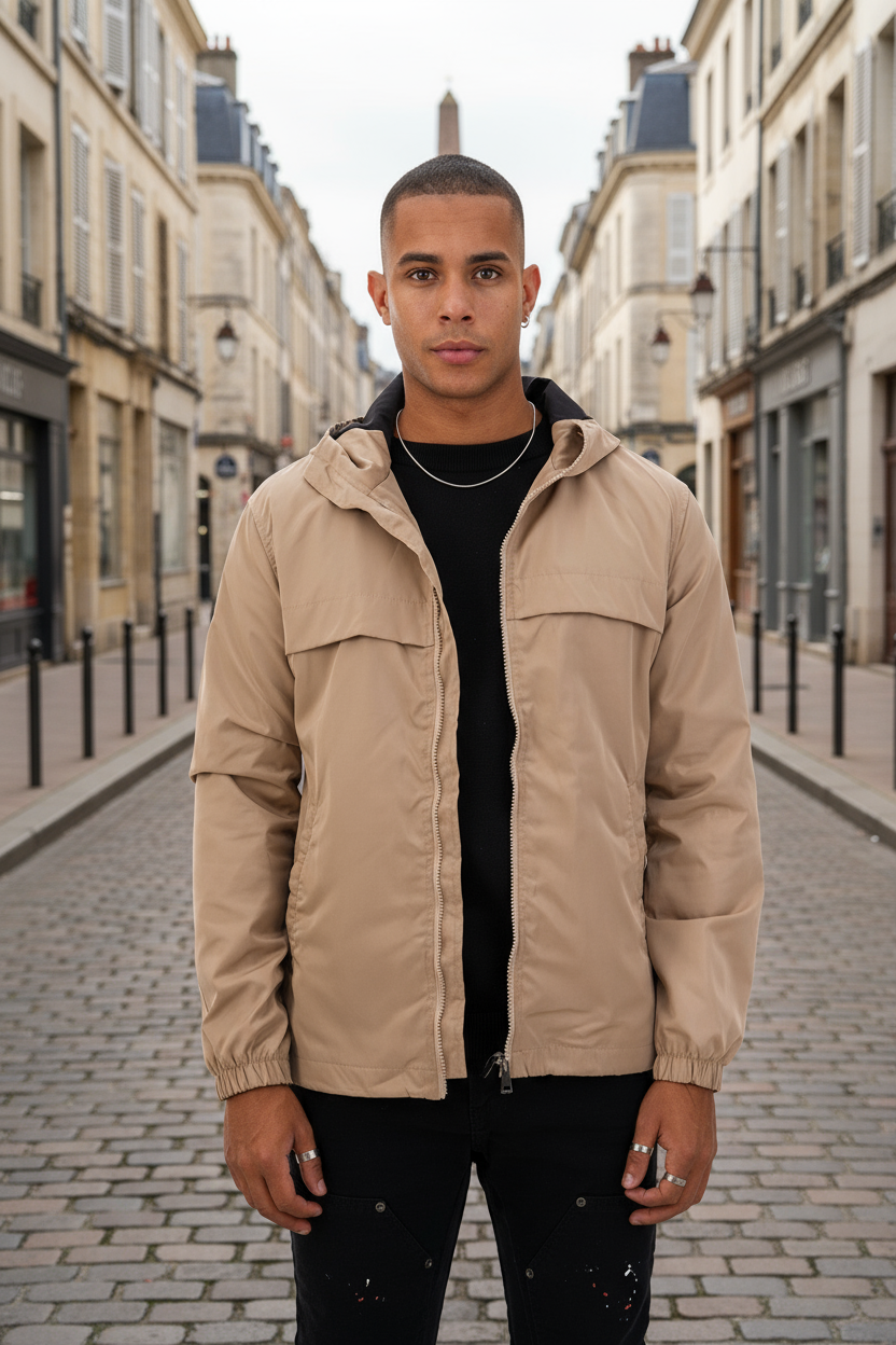 Veste Rotterdam Beige - Style & Coupe Vent