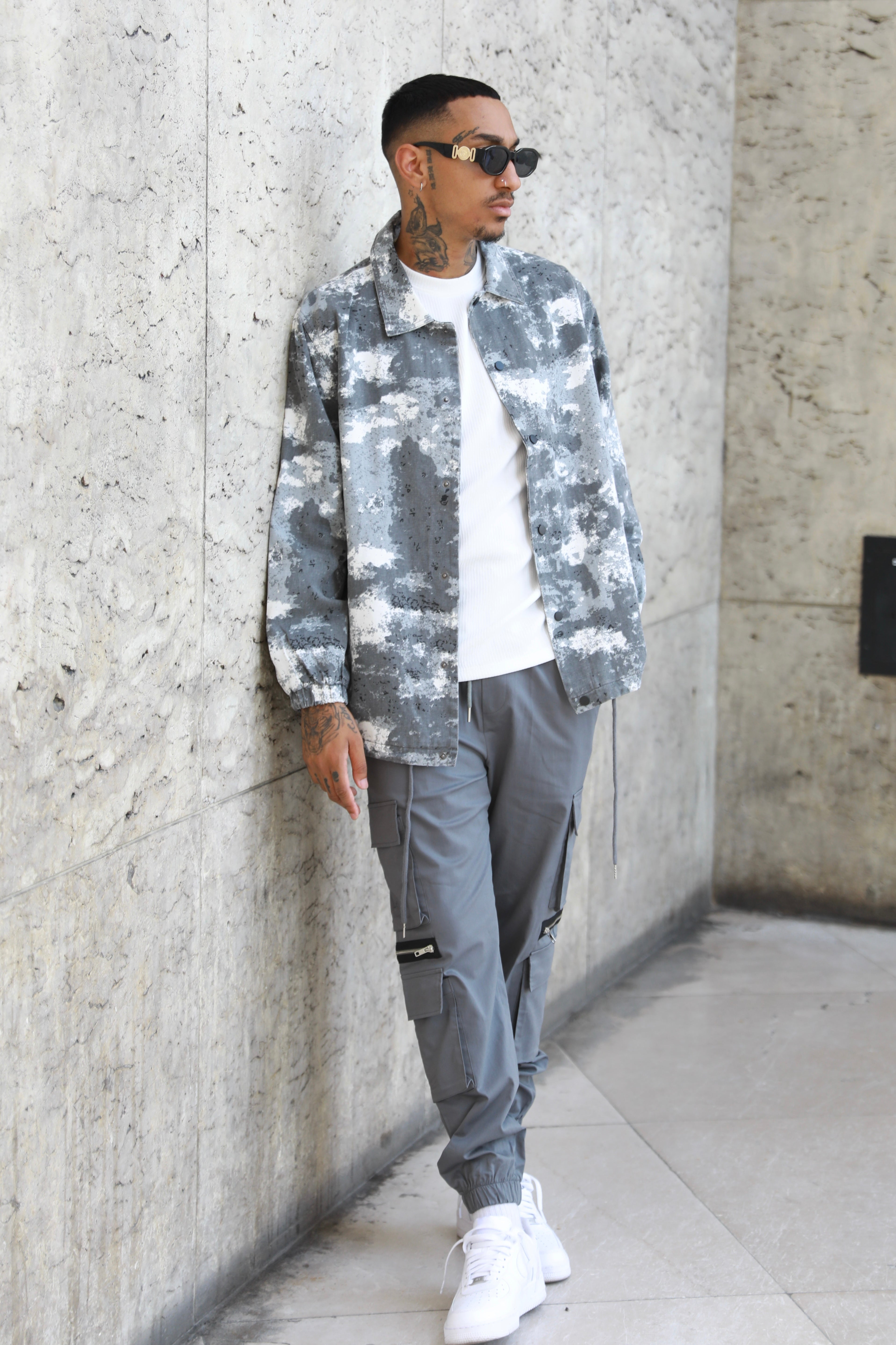 Veste Varsovie Grise : Coupe Droite & Urban Sniper