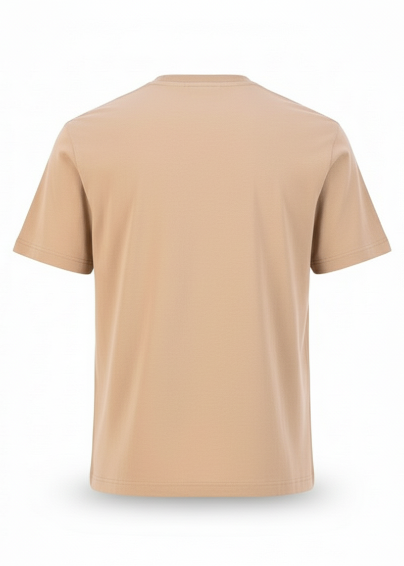 T-shirt LOVE Beige foncé : Coupe Oversize & Coeur Blanc