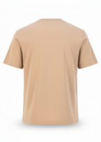 T-shirt LOVE Beige foncé : Coupe Oversize & Coeur Blanc